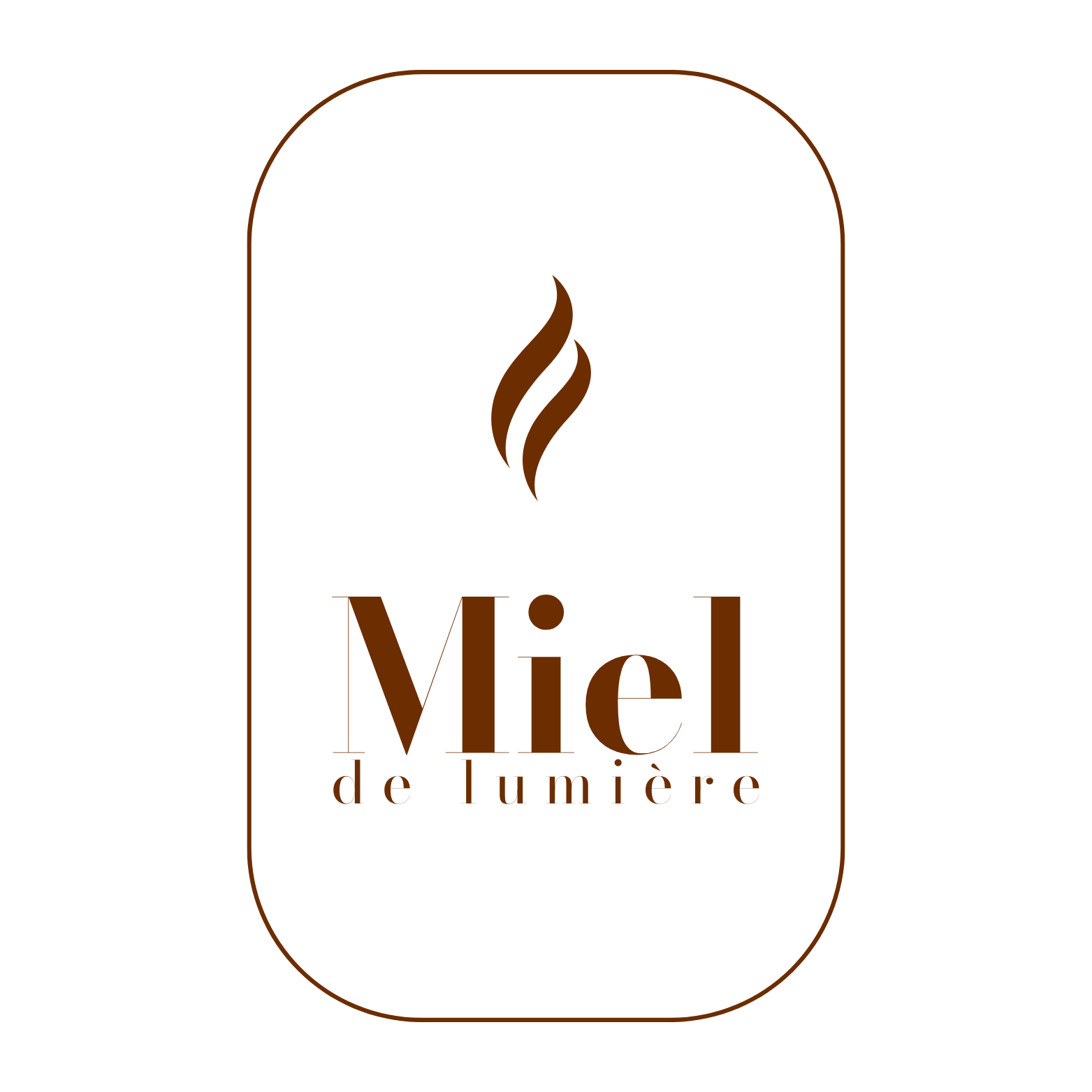 Ce logo a pour but de représenter visuellement la marque de bougies naturelles Miel de lumière pour lui permettre de se distinguer de ses concurrents.